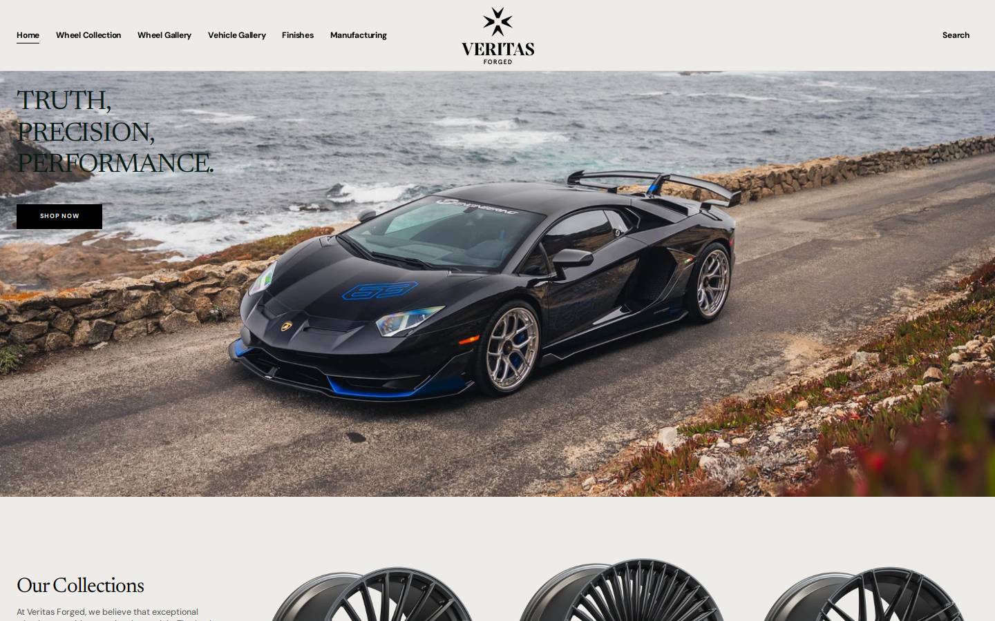veritasforged.com homepage screenshot
