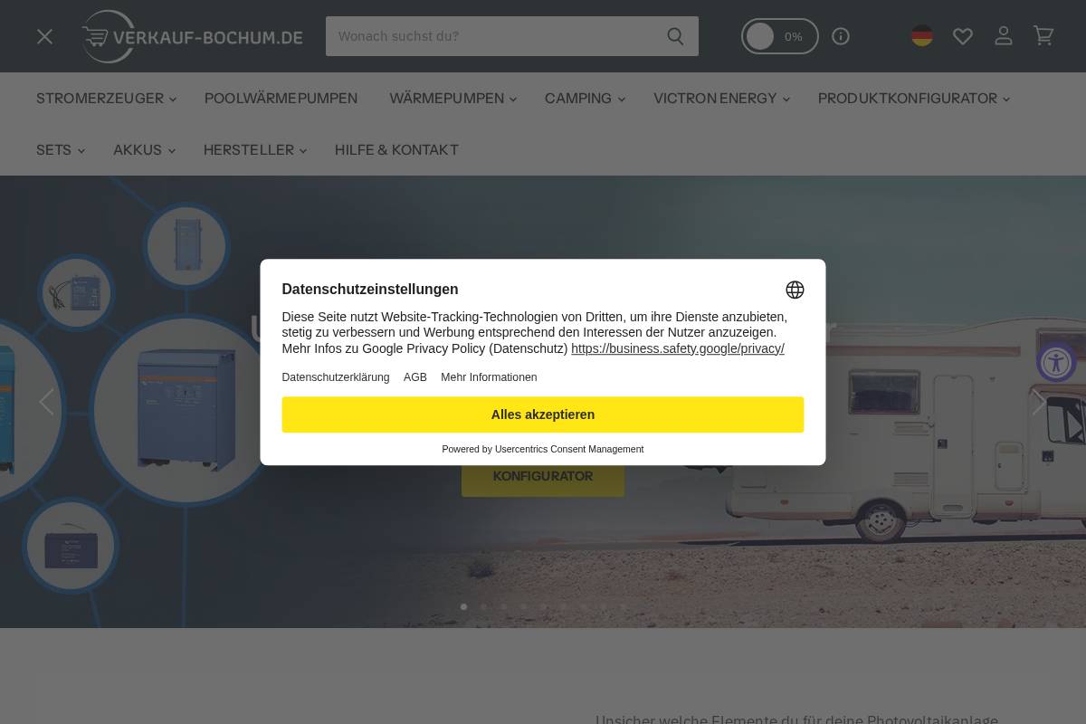 Verkauf Bochum homepage screenshot