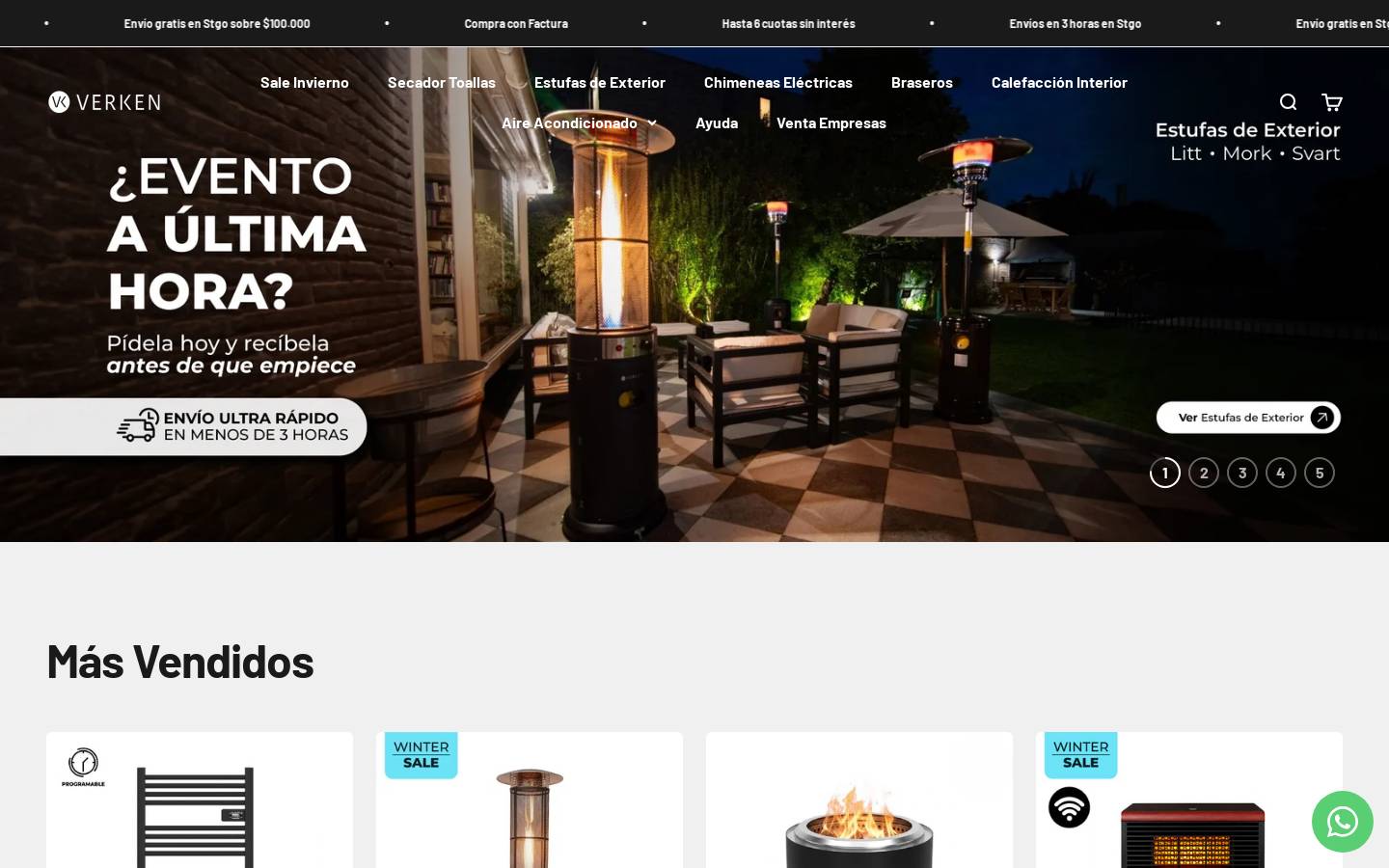 verken.cl homepage screenshot