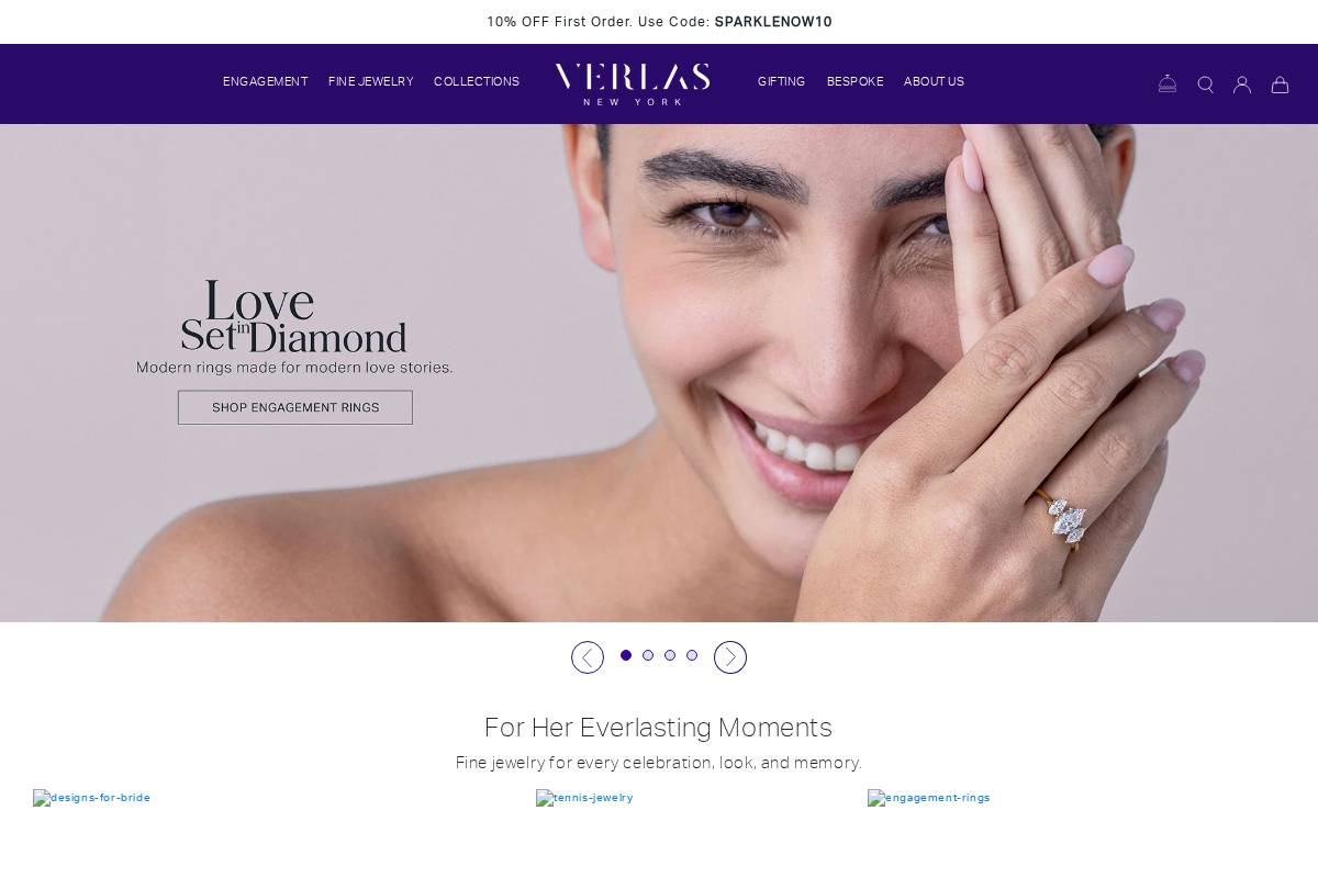 verlas.com homepage screenshot