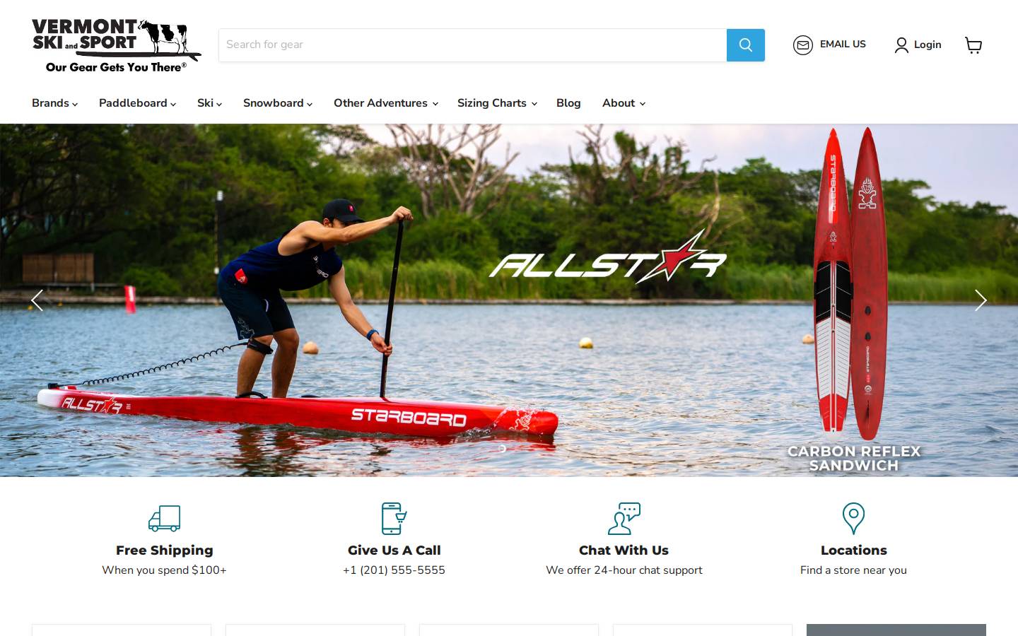 vermontskiandsport.com homepage screenshot