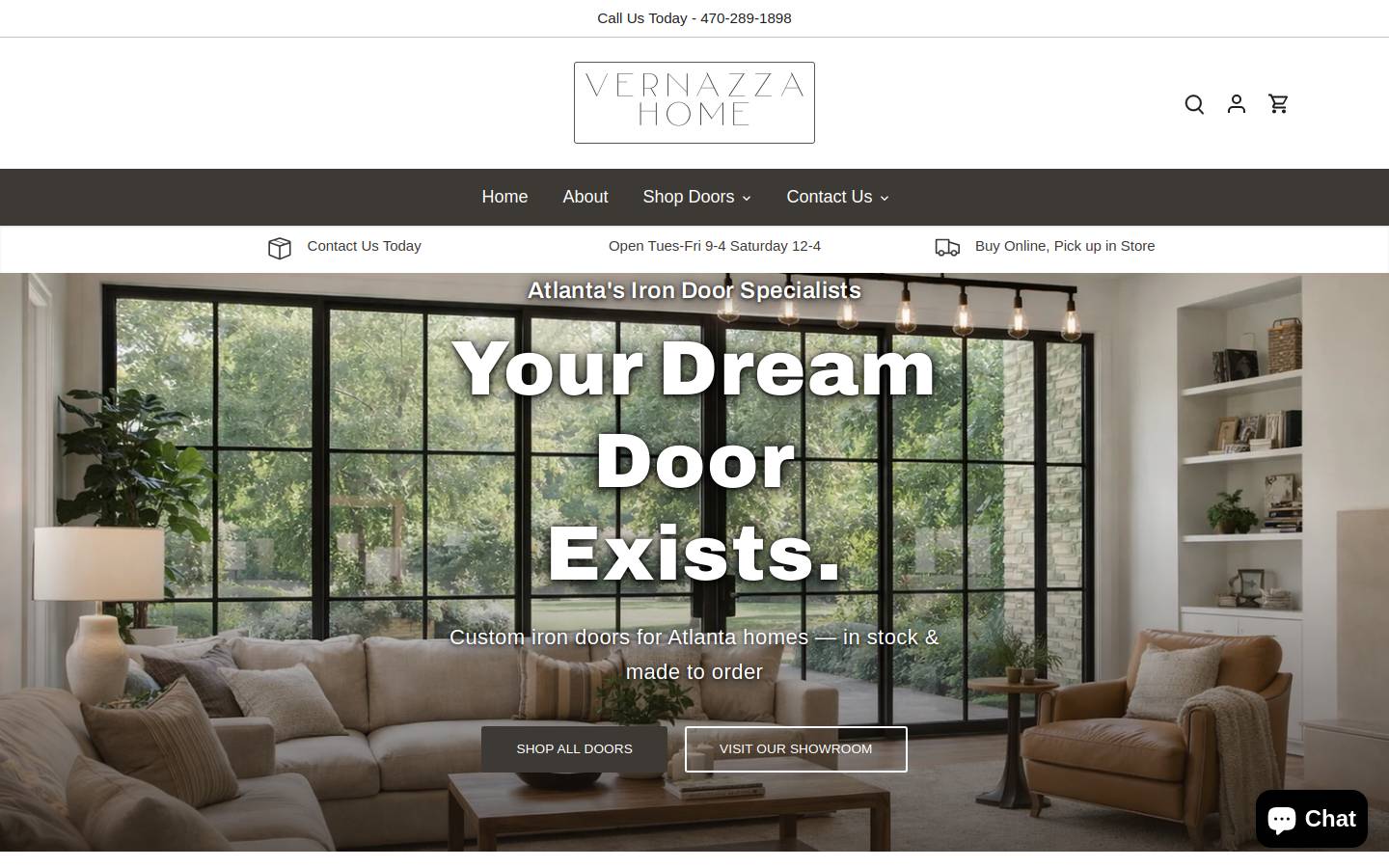 vernazzahome.com homepage screenshot