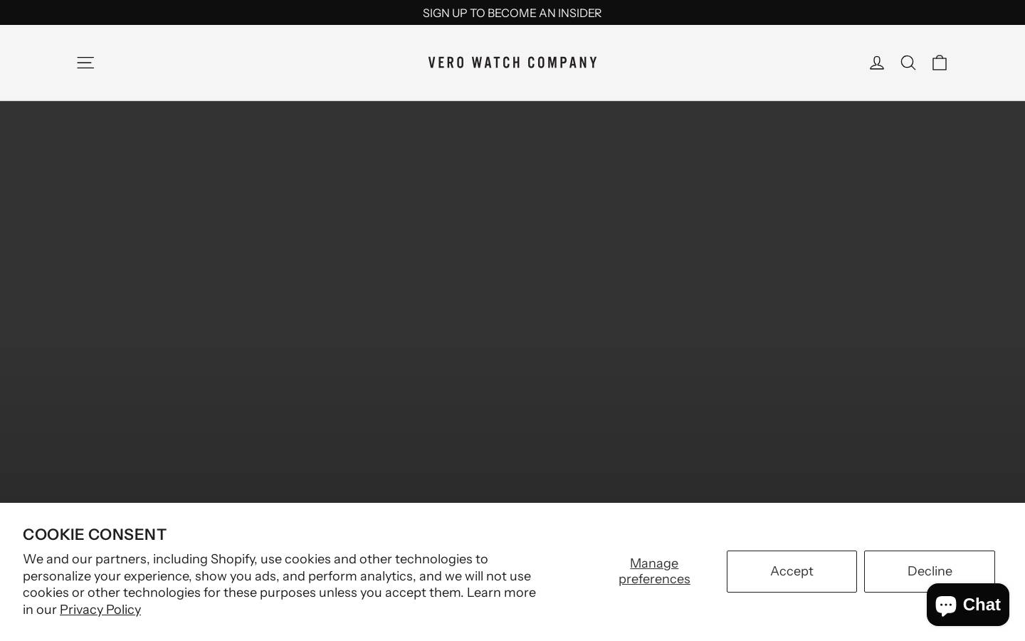 vero-watch.com homepage screenshot