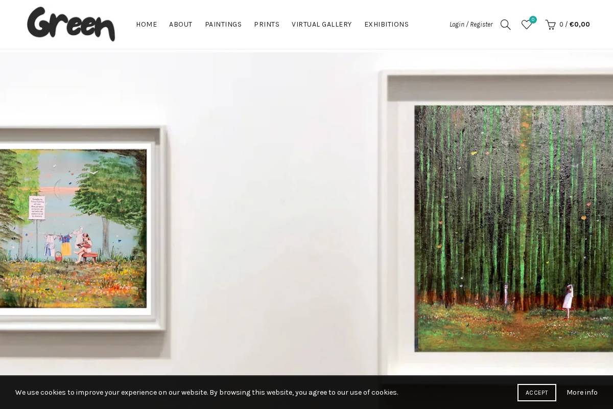 veronicagreengallery.com homepage screenshot
