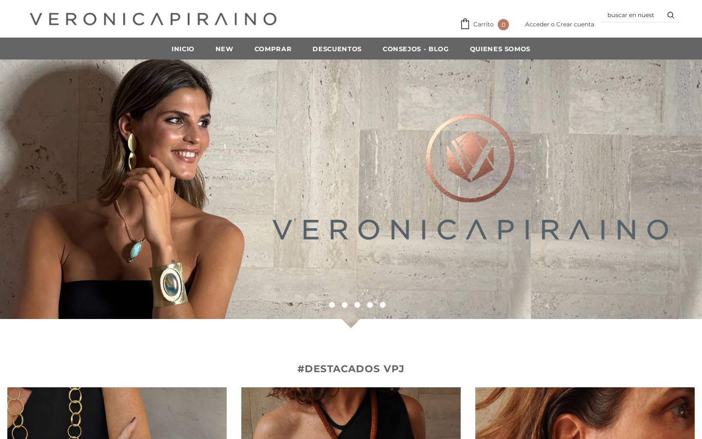 veronicapiraino.cl homepage screenshot