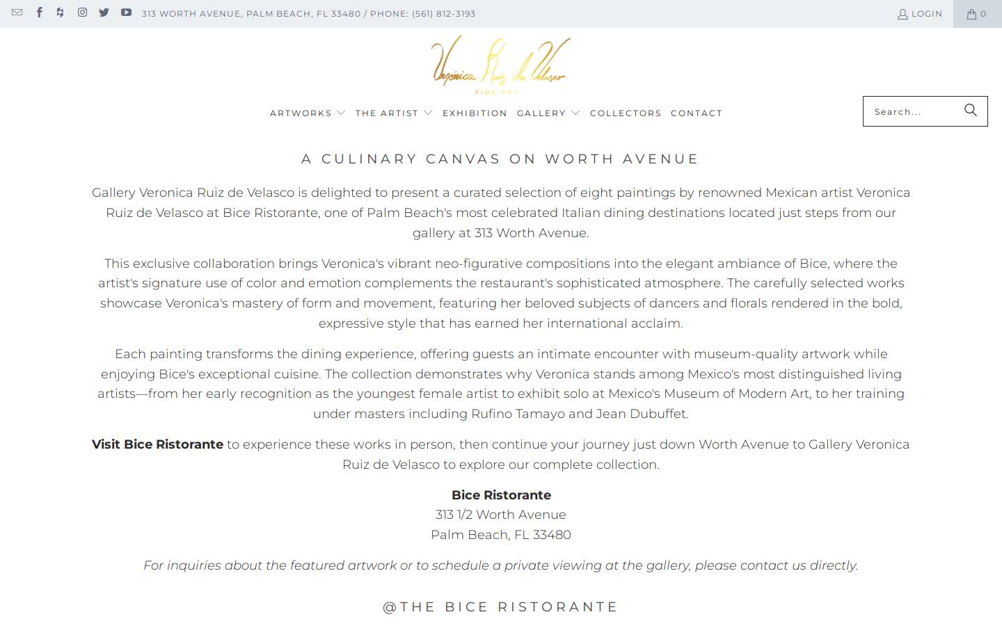 veronicaruizdevelasco.com homepage screenshot