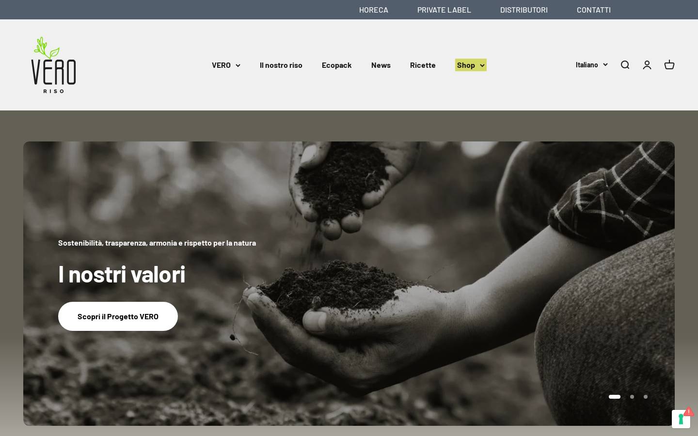 veroriso.it homepage screenshot