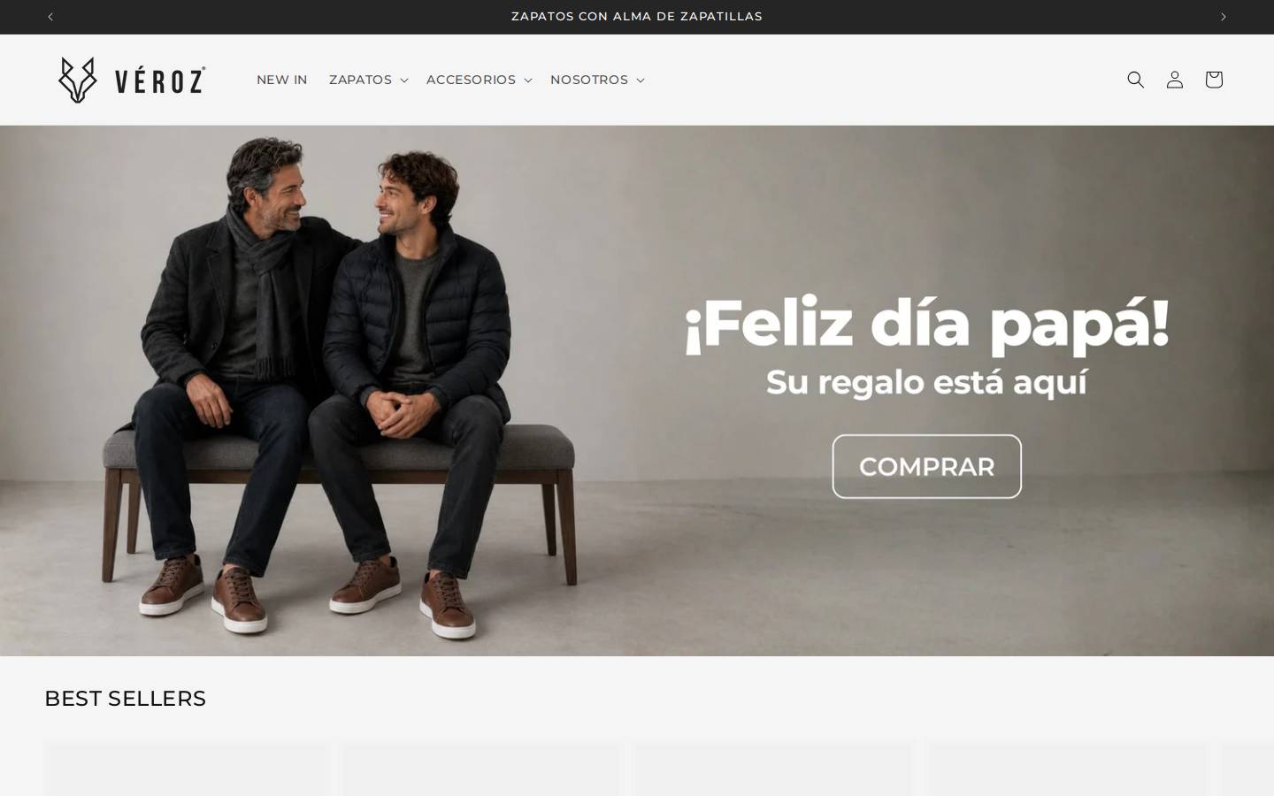 verozstore.com homepage screenshot