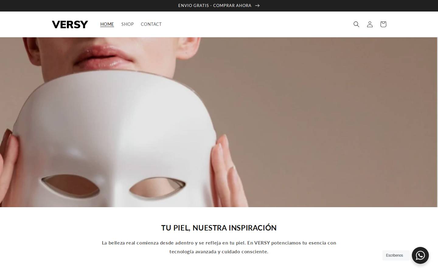 versyco.com homepage screenshot