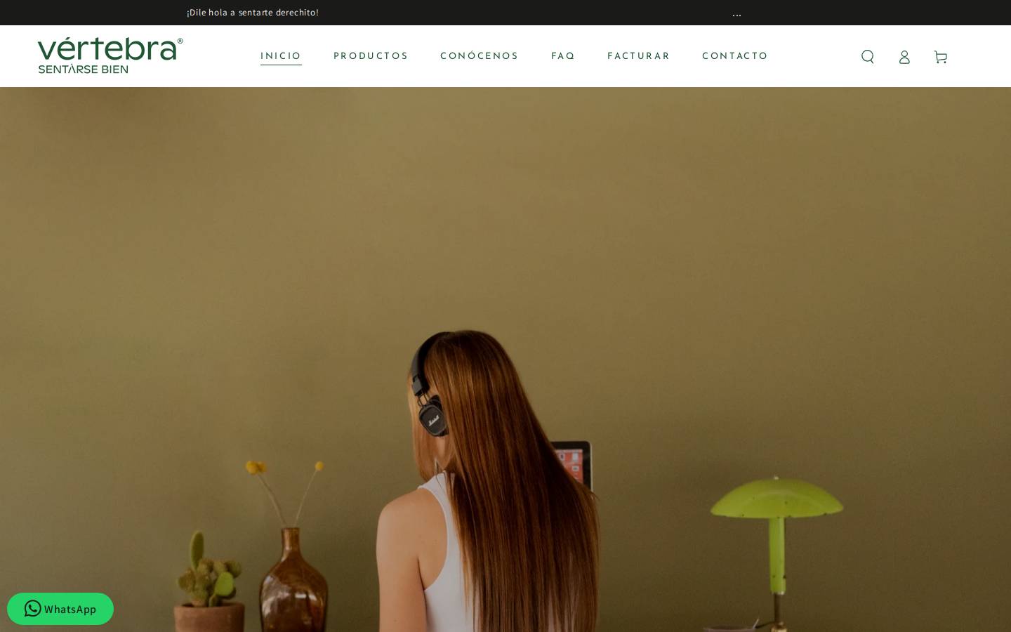 vertebra.mx homepage screenshot