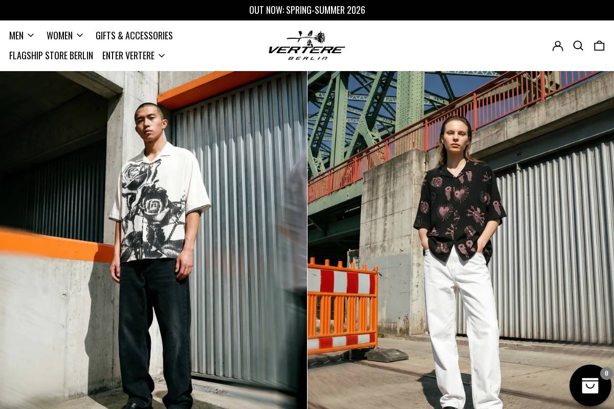 Vertere Berlin homepage screenshot