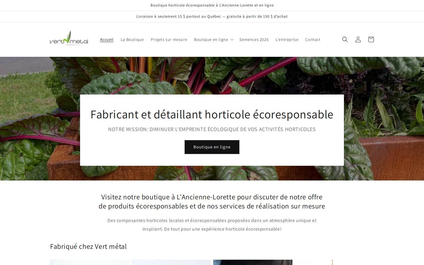 vertmetal.com homepage screenshot