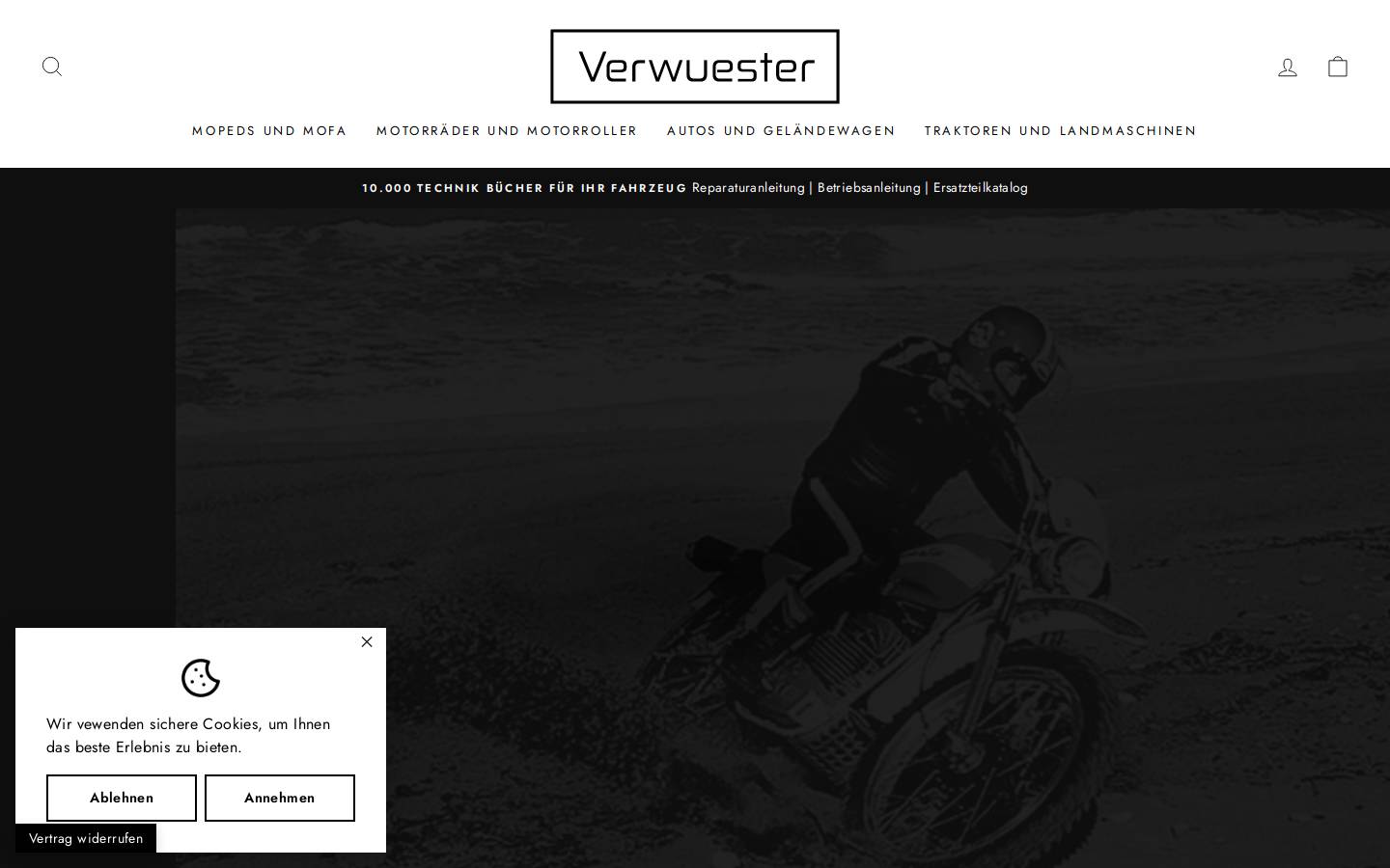verwuester.cloud homepage screenshot