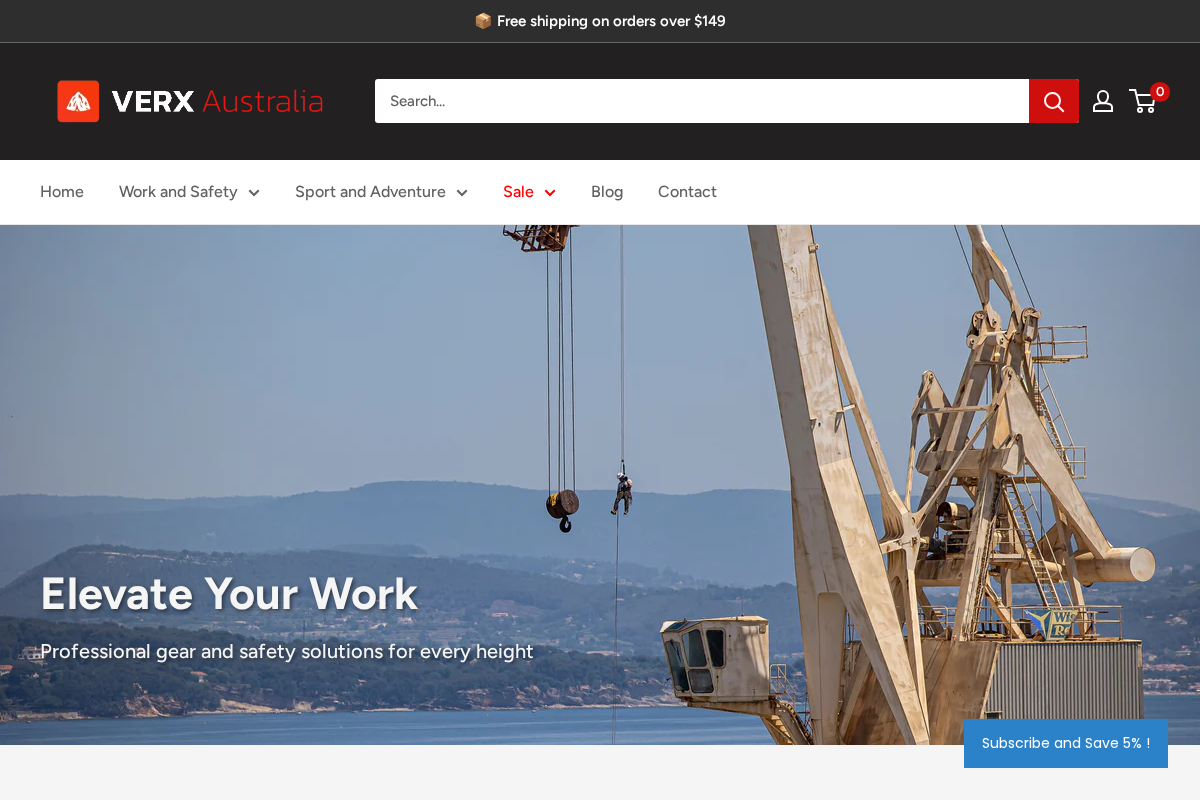 verxaustralia.com.au homepage screenshot