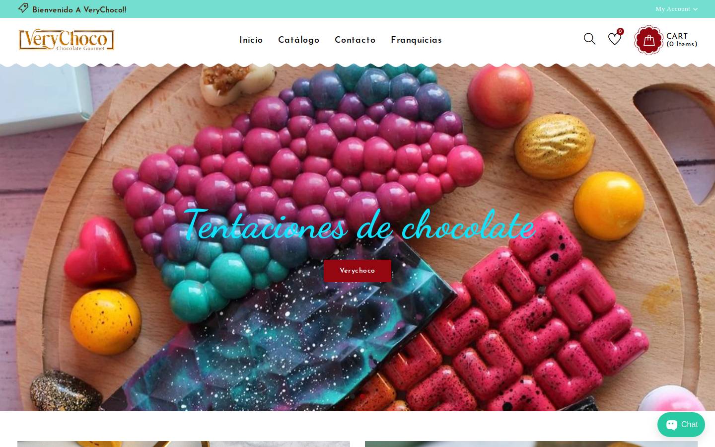 verychoco.com homepage screenshot