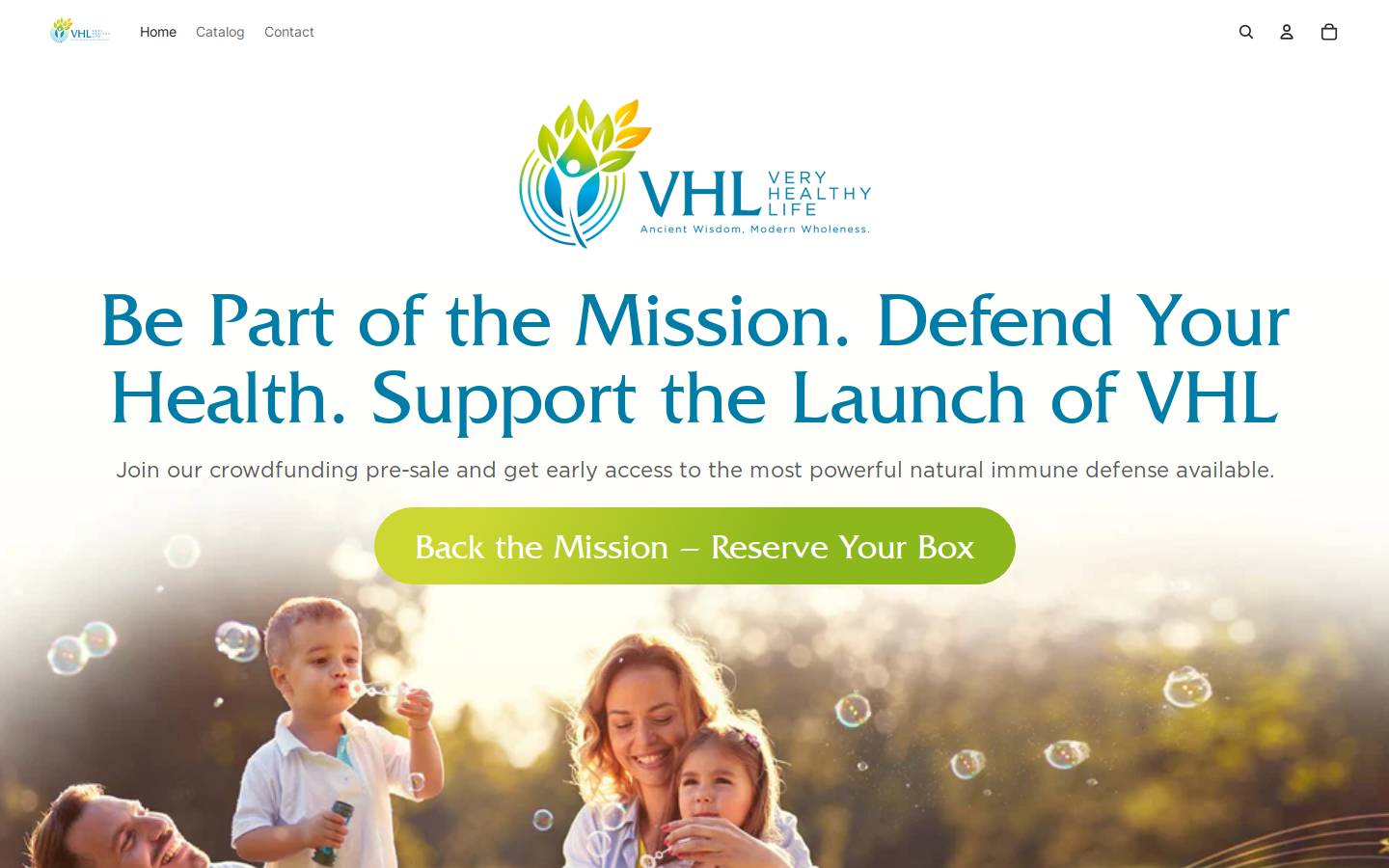 veryhealthylife.com homepage screenshot