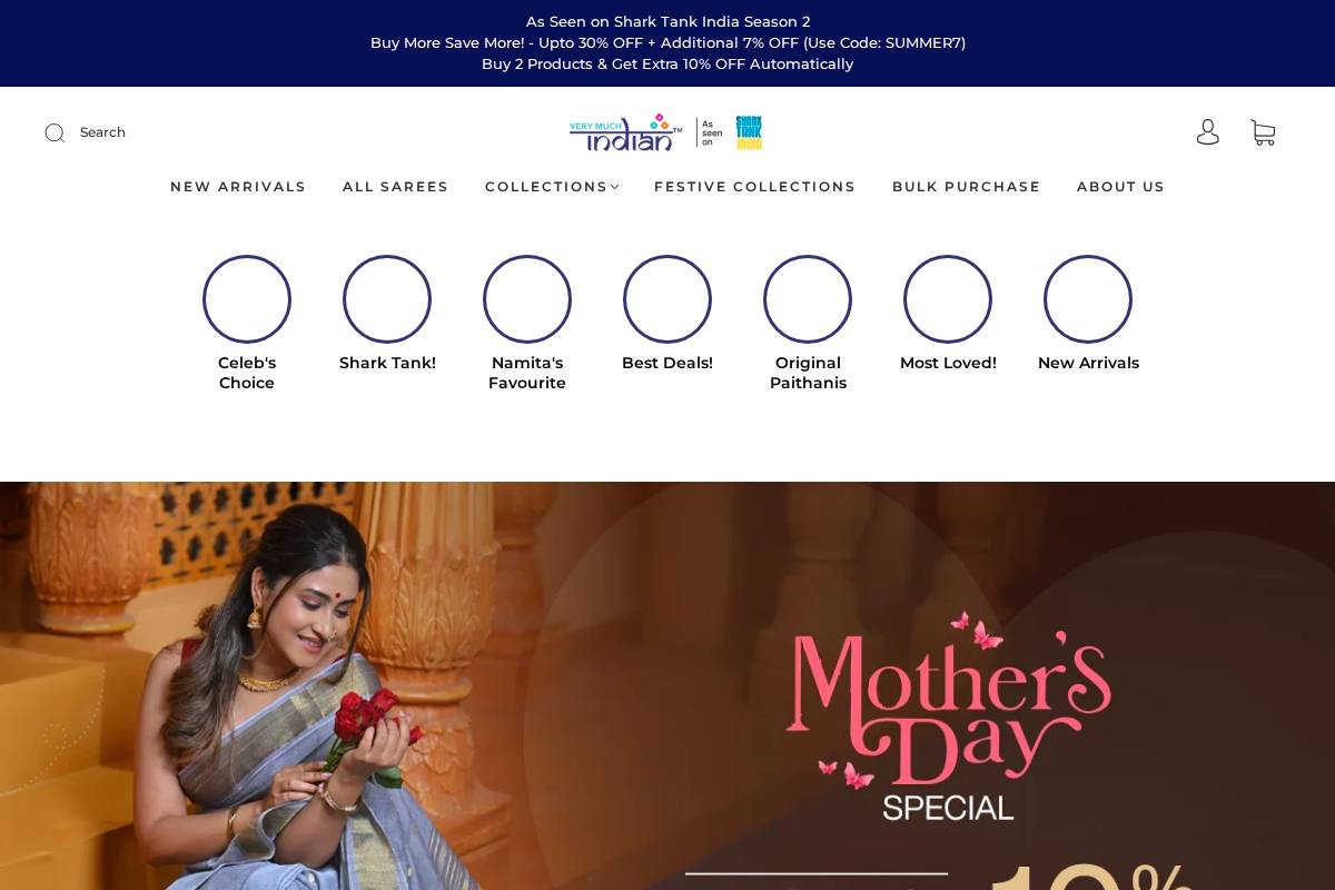 verymuchindian.com homepage screenshot