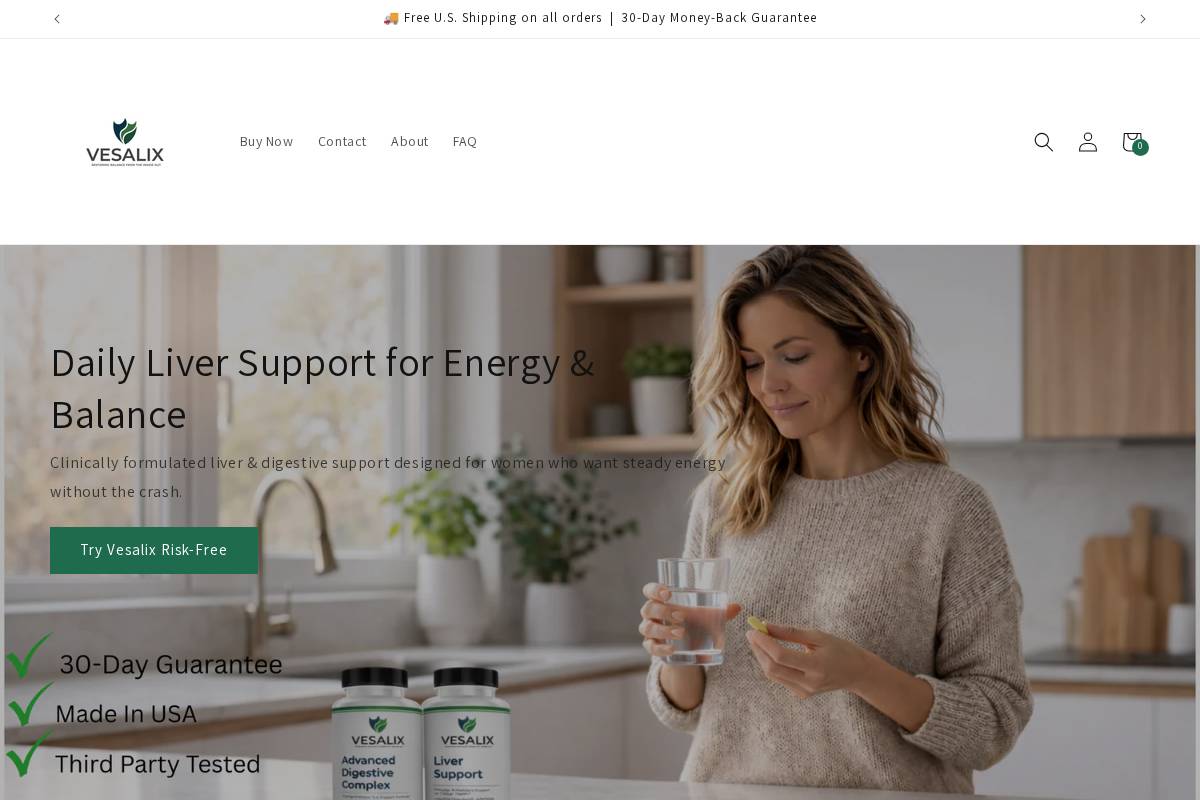 vesalix.com homepage screenshot