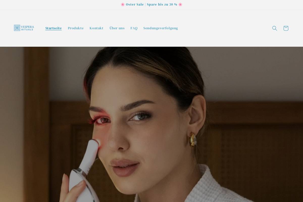 vesperarituals.com homepage screenshot