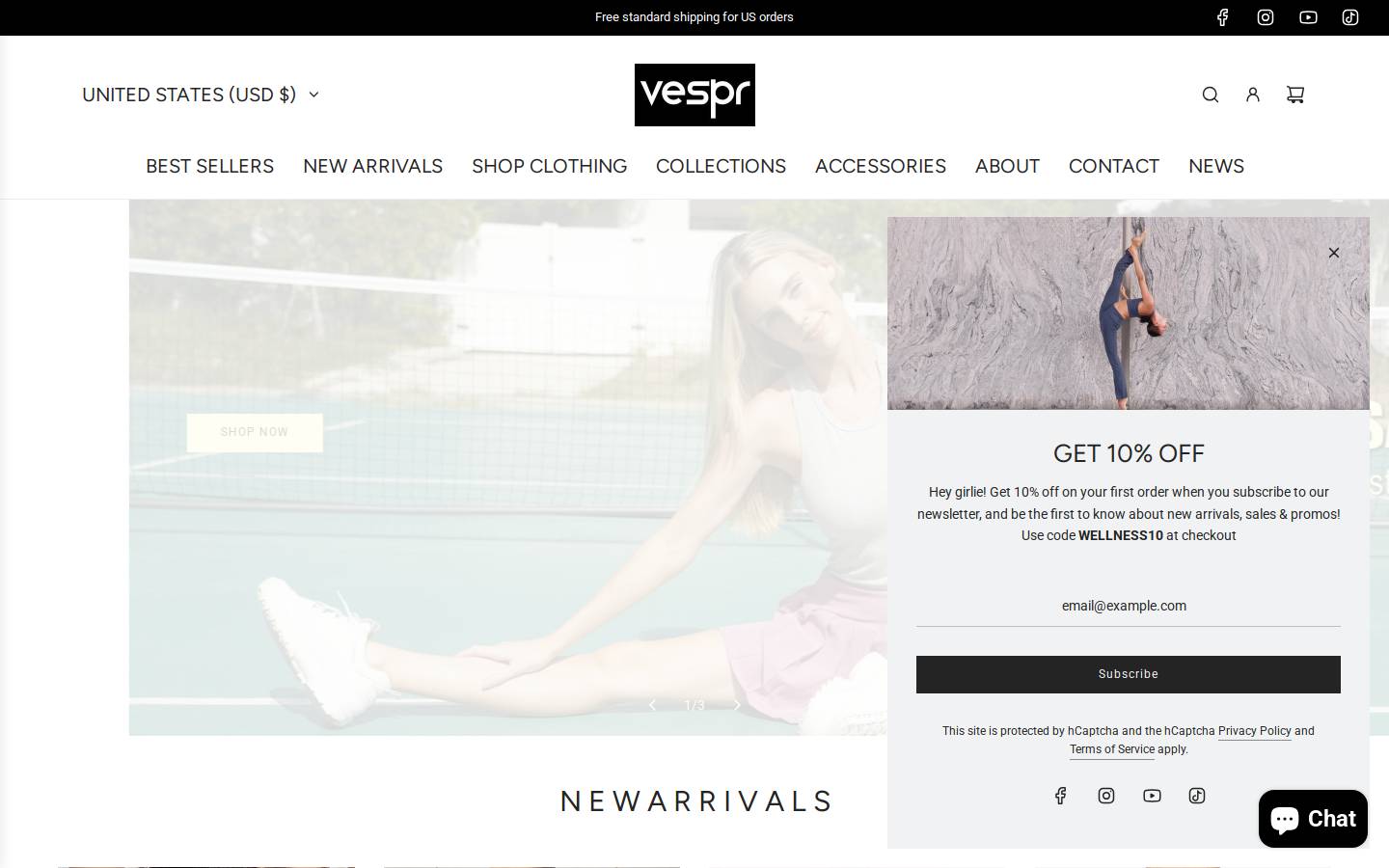 vespractive.com homepage screenshot