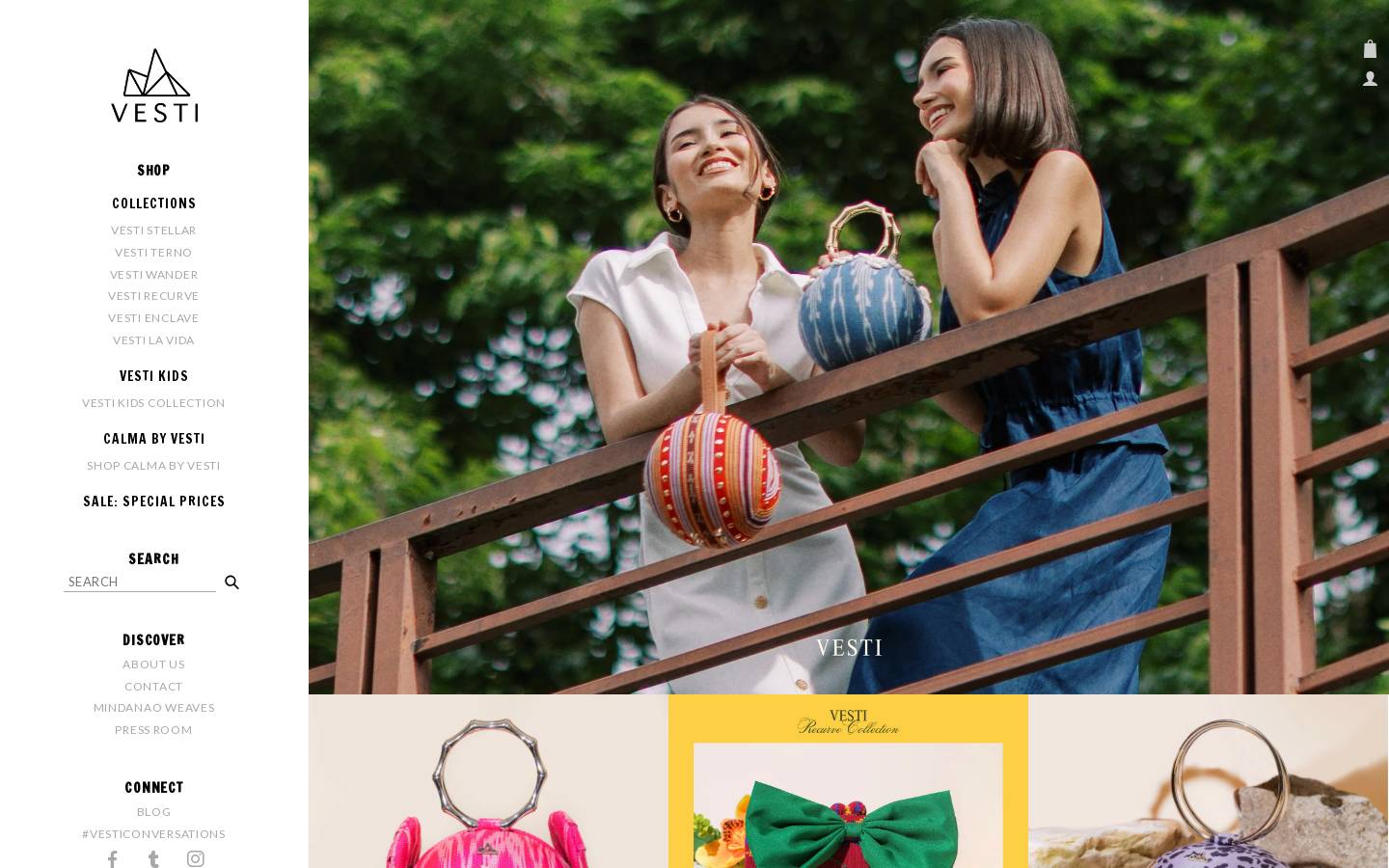 vestifashion.com homepage screenshot