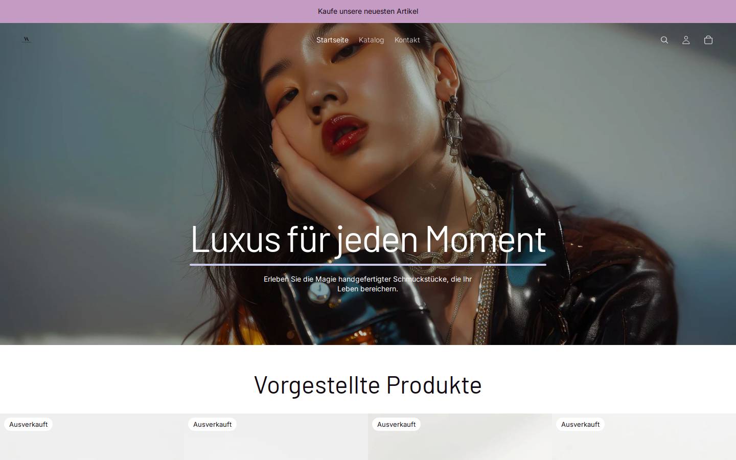 vestio-artisan.com homepage screenshot
