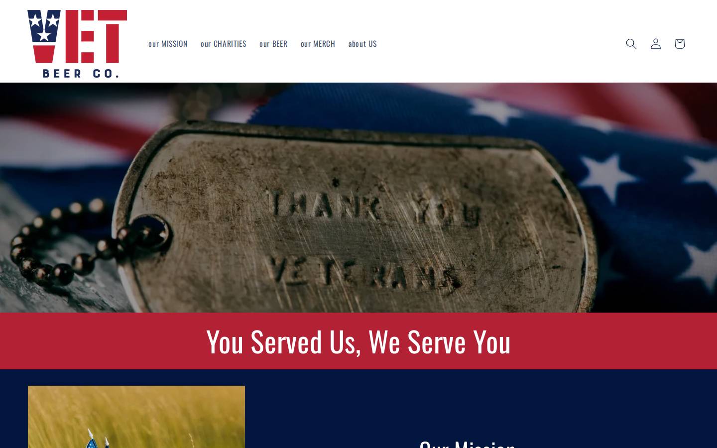 vetbeer.com homepage screenshot