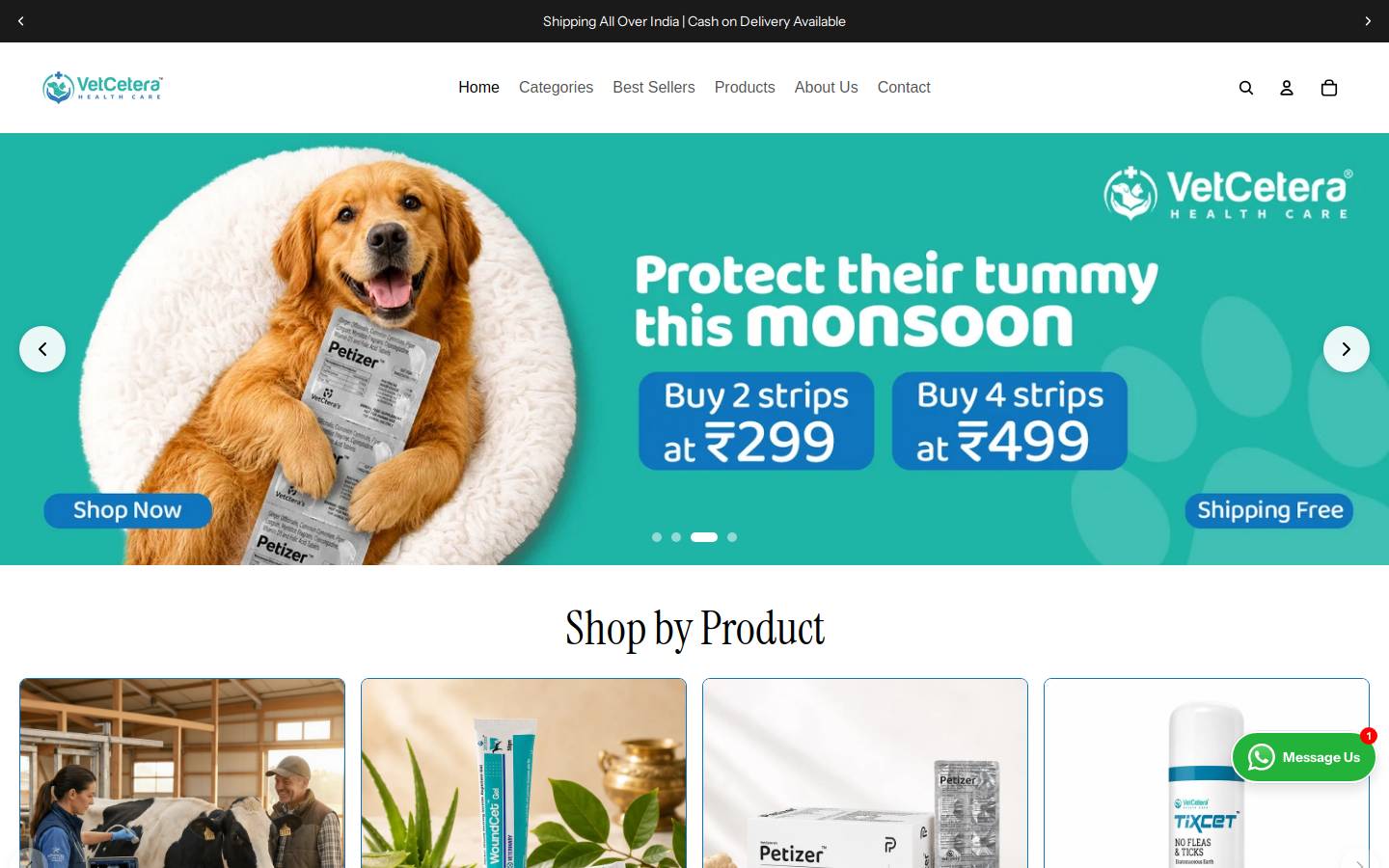 vetceteraonline.com homepage screenshot