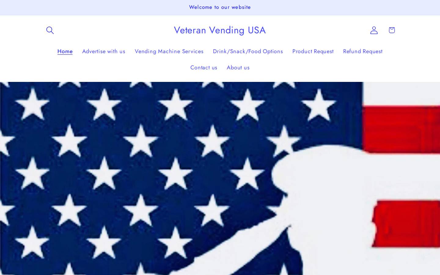 veteranvendingusa.com homepage screenshot