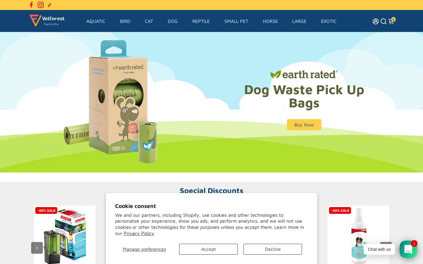 vetforest.com homepage screenshot