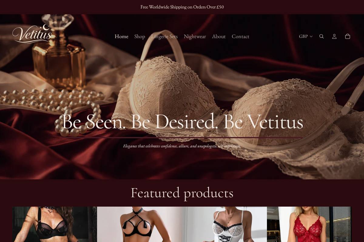 vetitus.com homepage screenshot