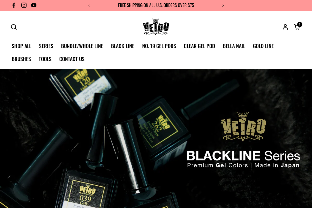 vetrous.com homepage screenshot