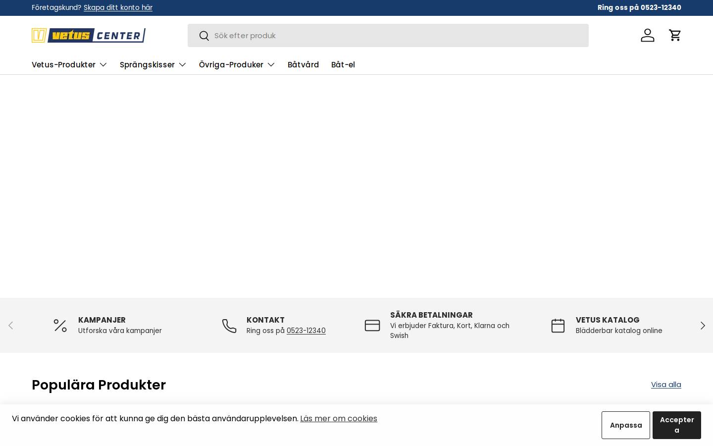 vetuscenter.se homepage screenshot