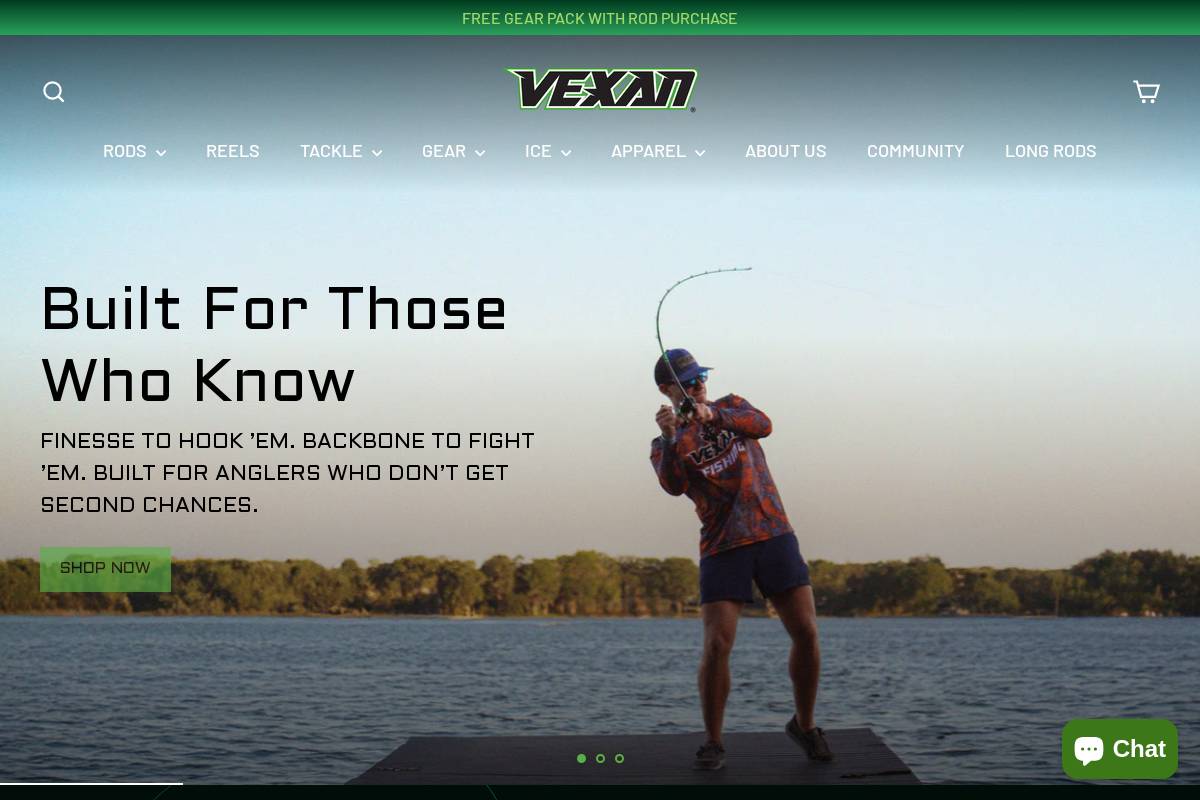 vexan.com homepage screenshot