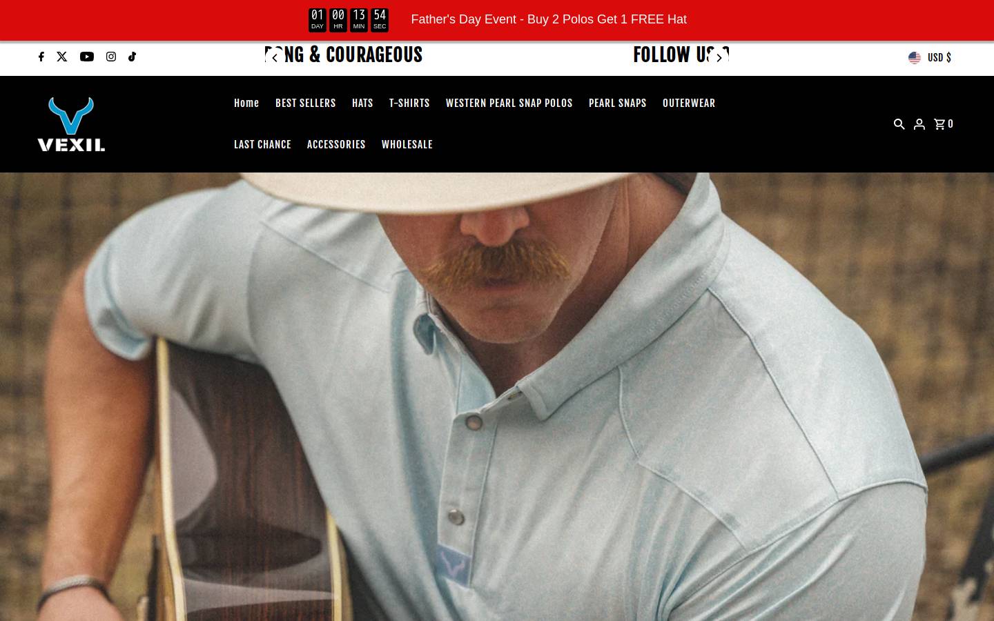 vexilbrand.com homepage screenshot