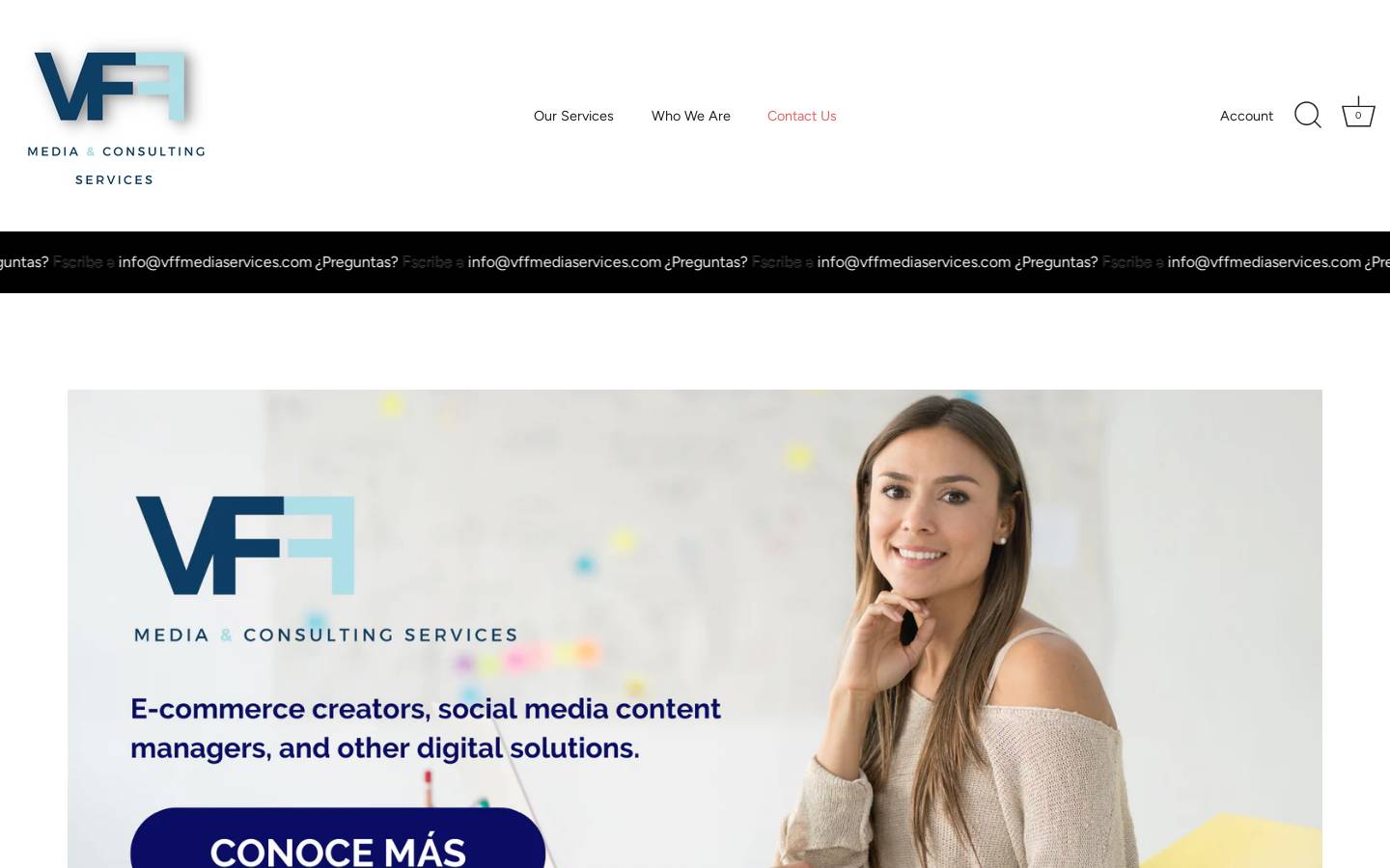 vffmediaservices.com homepage screenshot