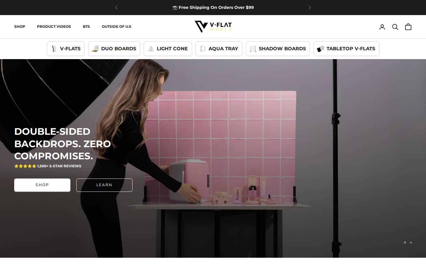 vflatworld.com homepage screenshot