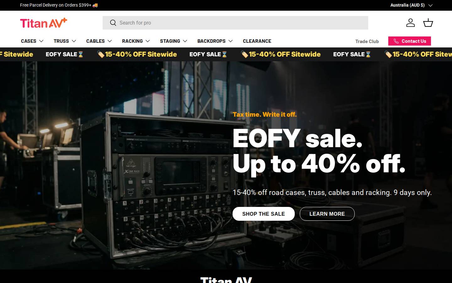 VFM Audio homepage screenshot