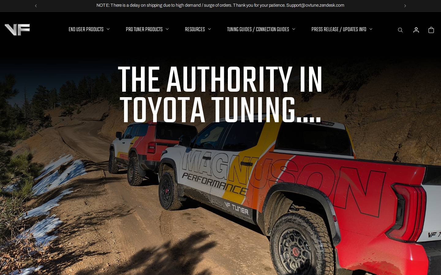 vftuner.com homepage screenshot