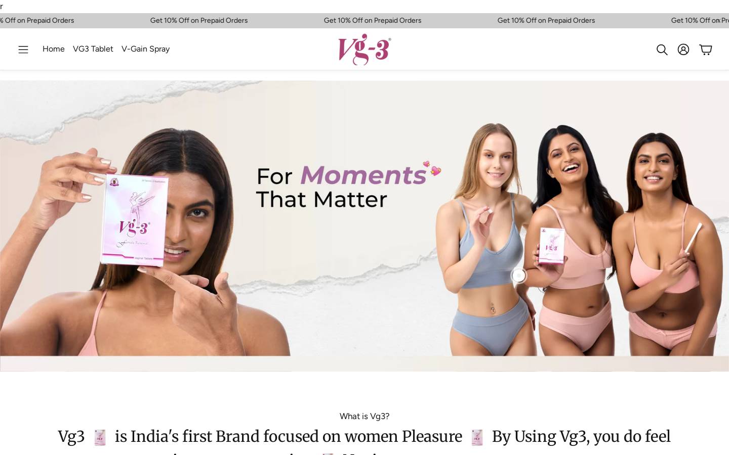 vg3.in homepage screenshot
