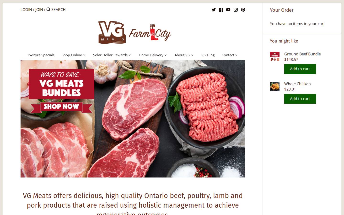 vgfarmtocity.ca homepage screenshot