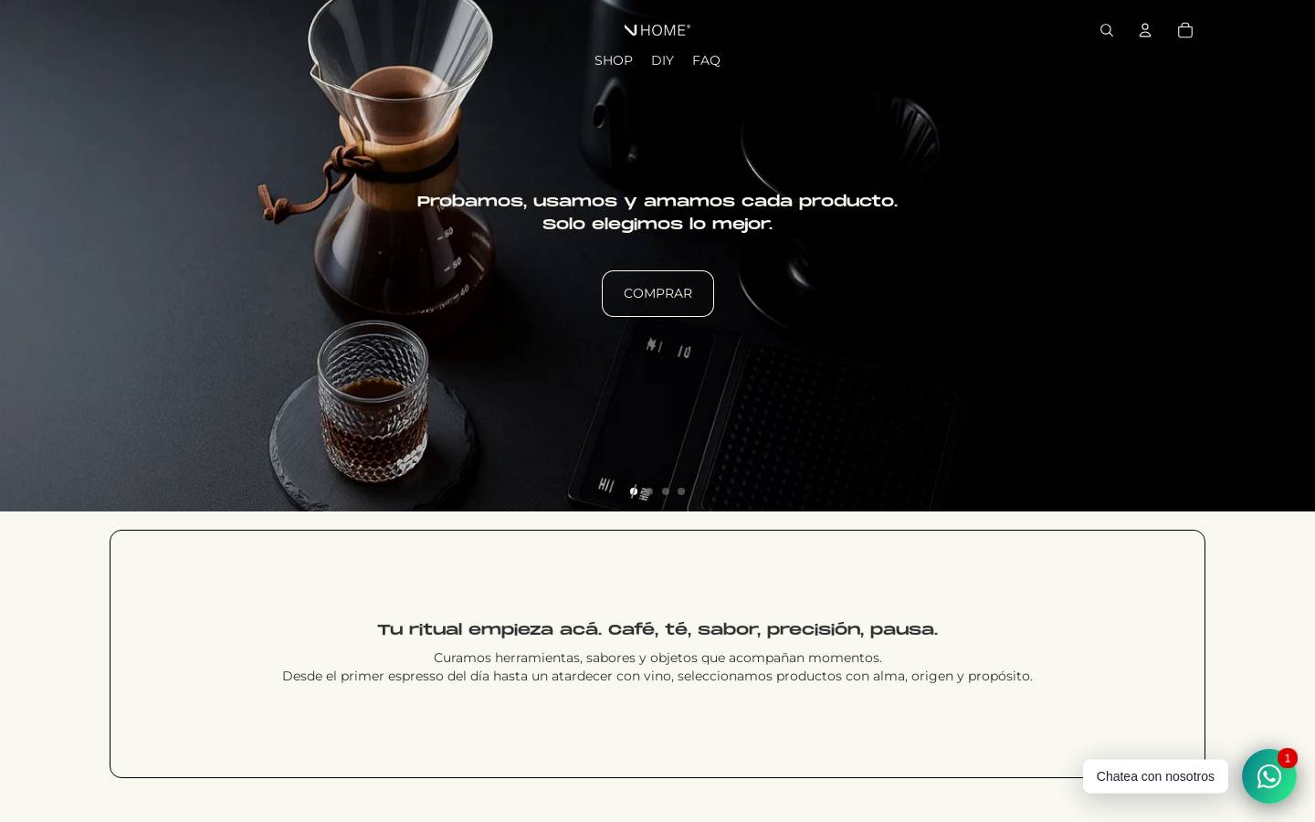 vhome.store homepage screenshot