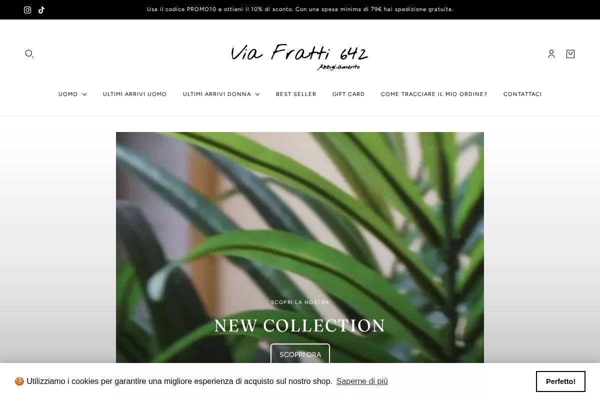 viafratti642shoppingonline.com homepage screenshot