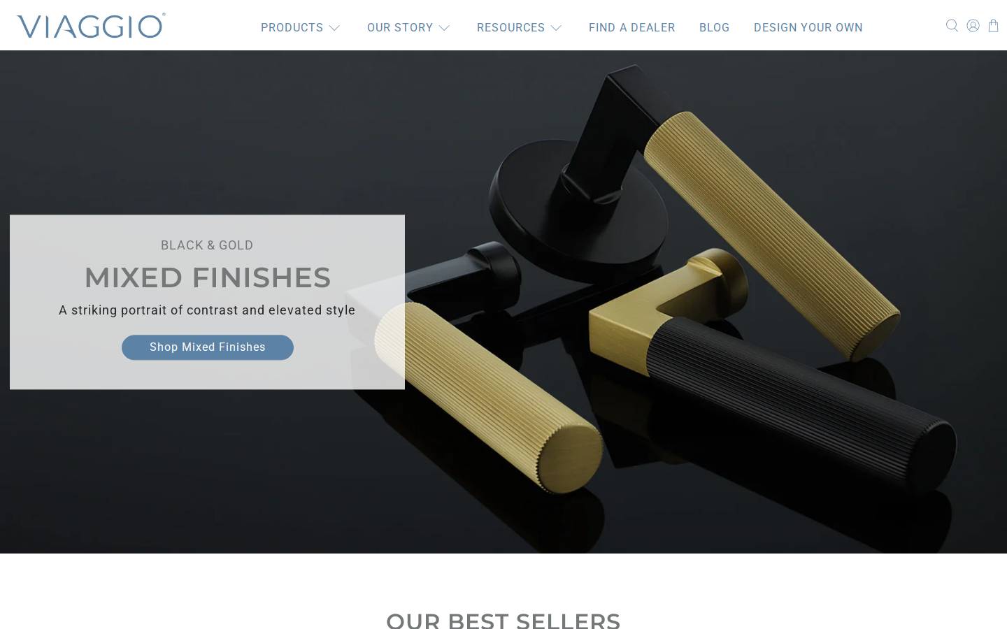 Viaggio homepage screenshot