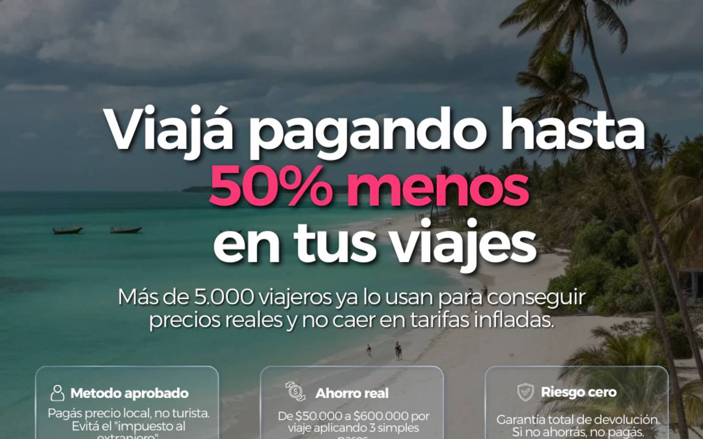 viajamasbarato.com homepage screenshot