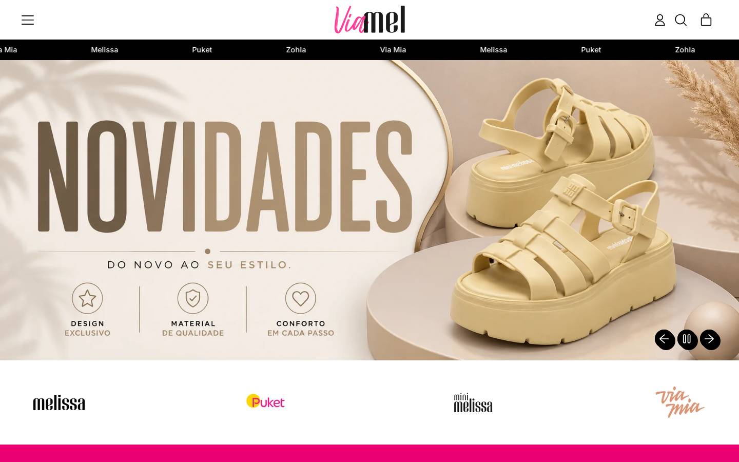 viamel.com.br homepage screenshot
