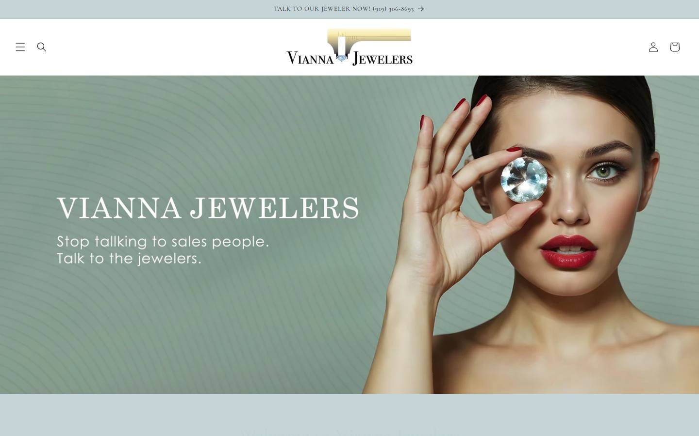 viannajewelers.com homepage screenshot