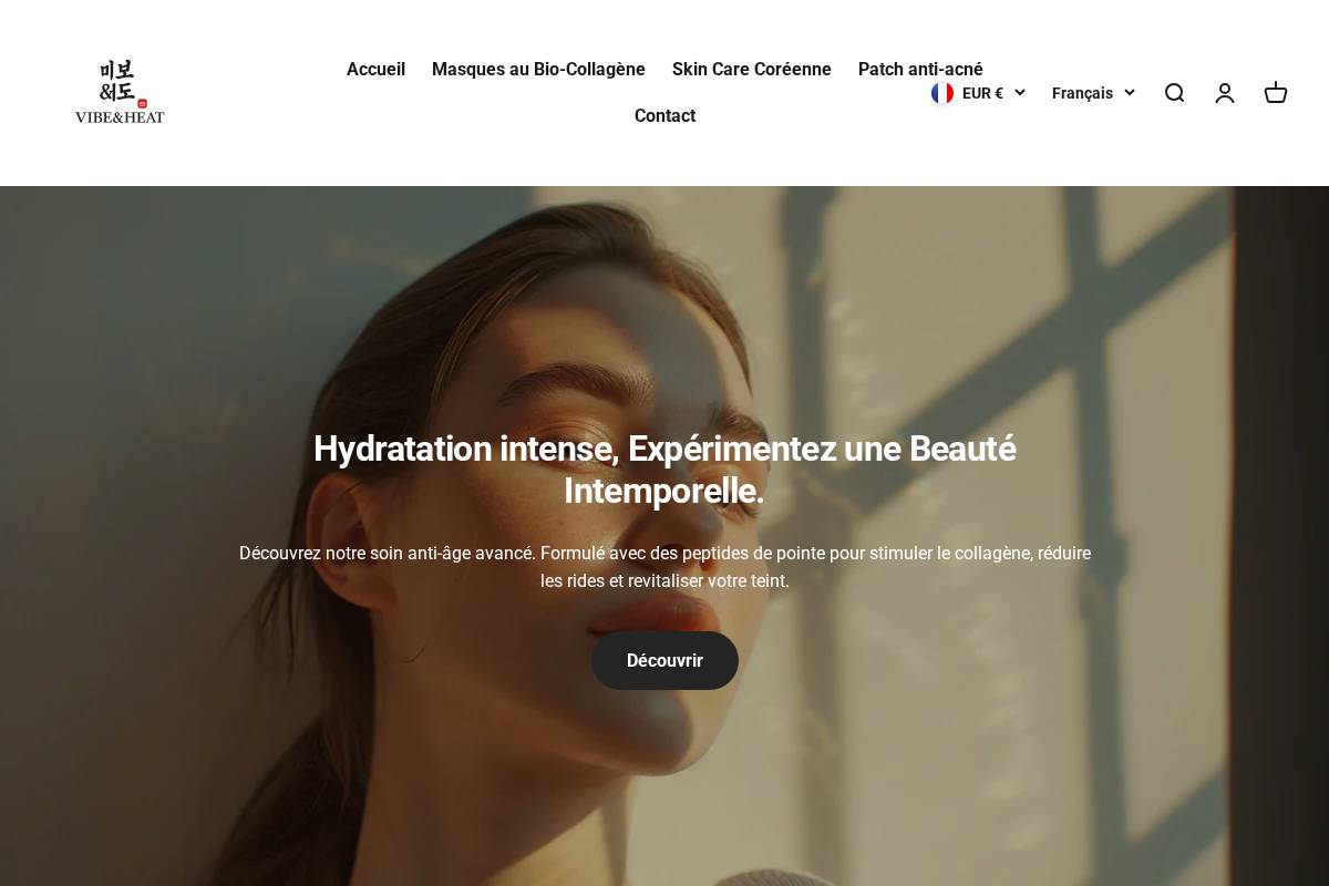 Vibeandheats homepage screenshot