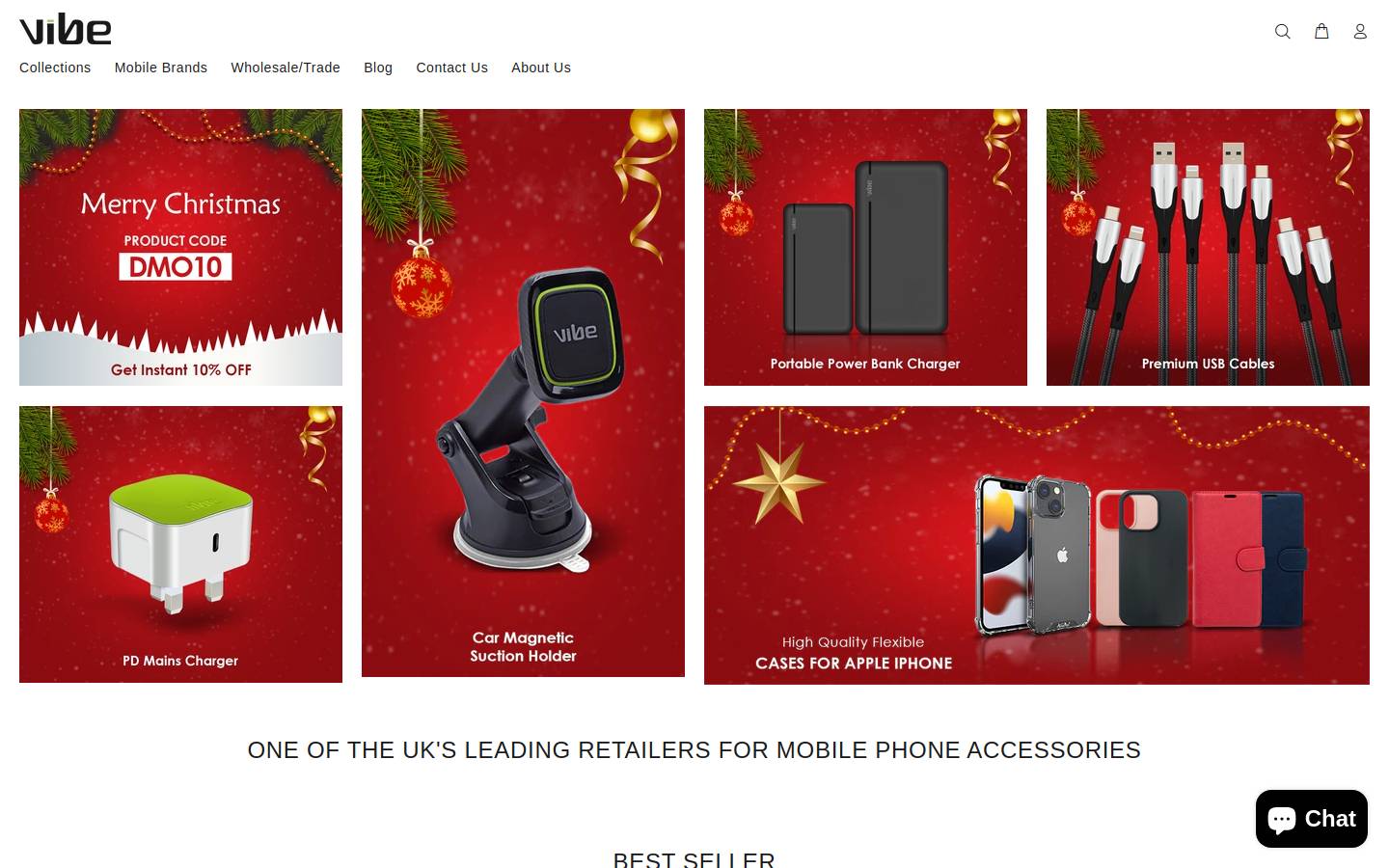 Vibe Centre homepage screenshot