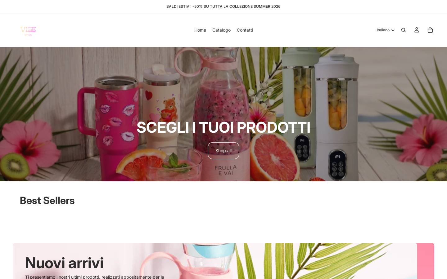 vibeofficial.store homepage screenshot